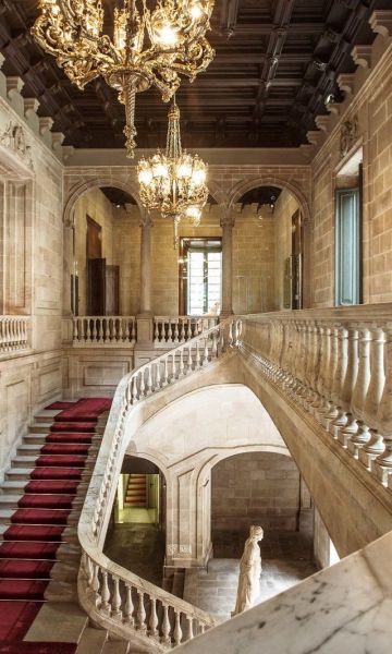 Interior de la Llotja de Mar