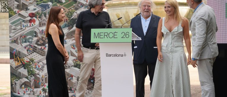 Presentación del cartel i los pregoneros de la Mercè 2026. © Eli Don / ACN