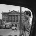 Ángel Jordán en plaza Espanya en la película 'El cerco'. 