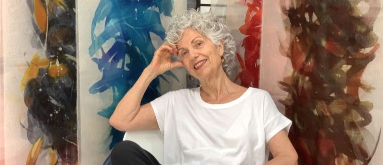 La artista textil Kima Guitart La artista textil Kima Guitart