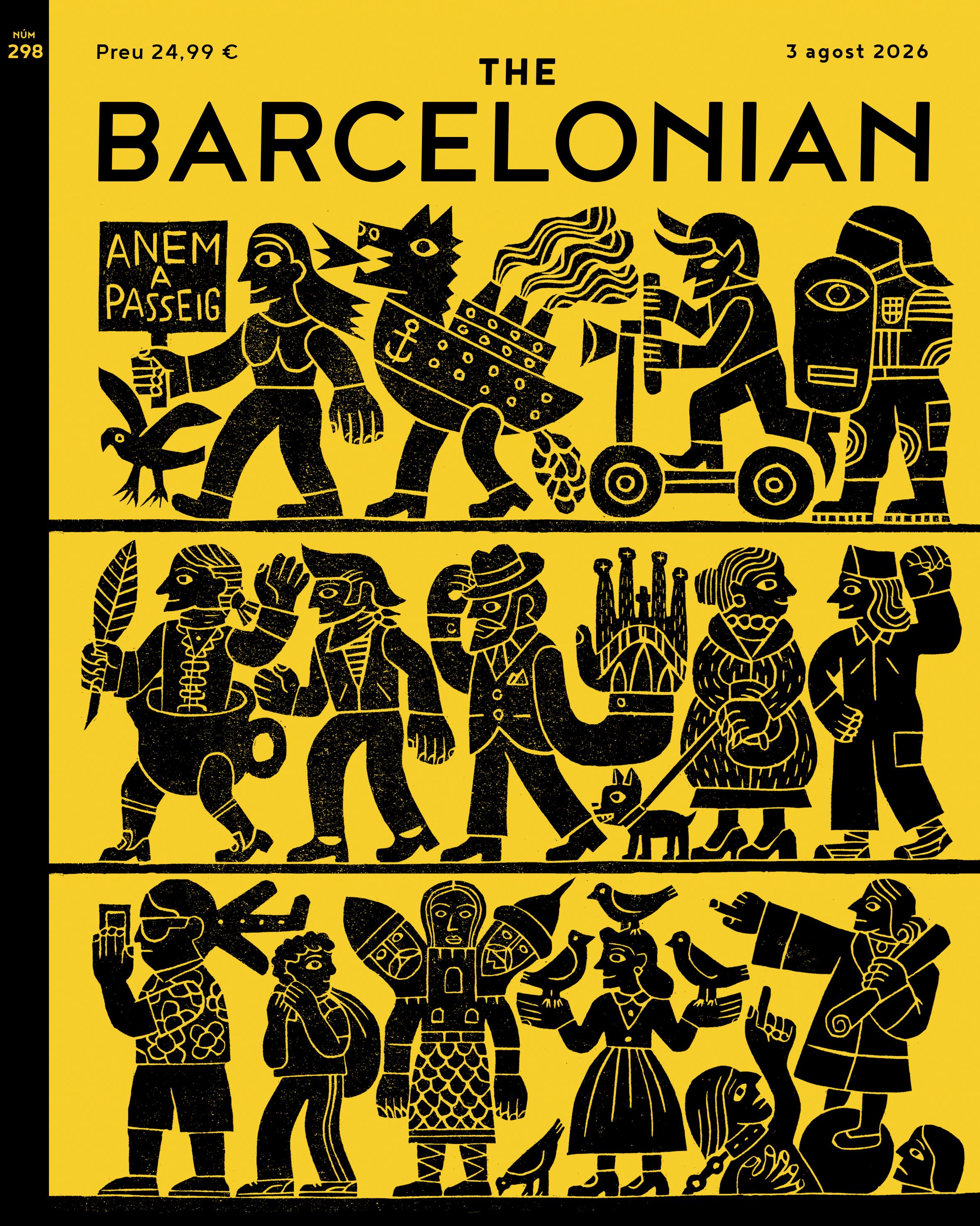 'Anem a Passeig', portada de The Barcelonian © Pau Masiques 