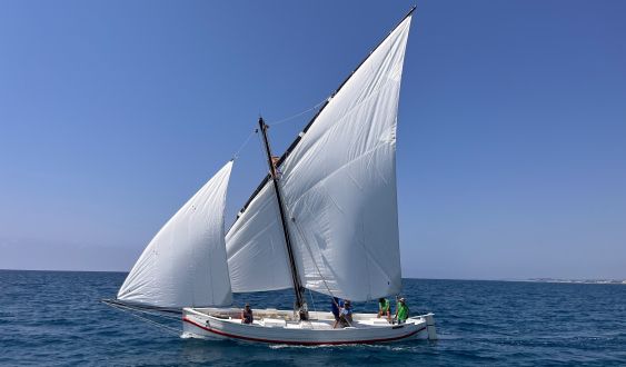 Imagen de la embarcación de vela latina Santa Espina