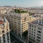 Imagen aérea del Grand Hotel Central de Barcelona