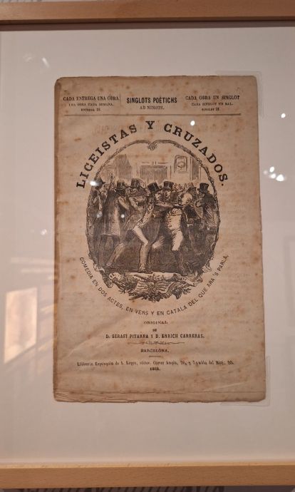 Muestra del libreto de 'Liceístas y cruzados' Muestra del libreto de 'Liceístas y cruzados'