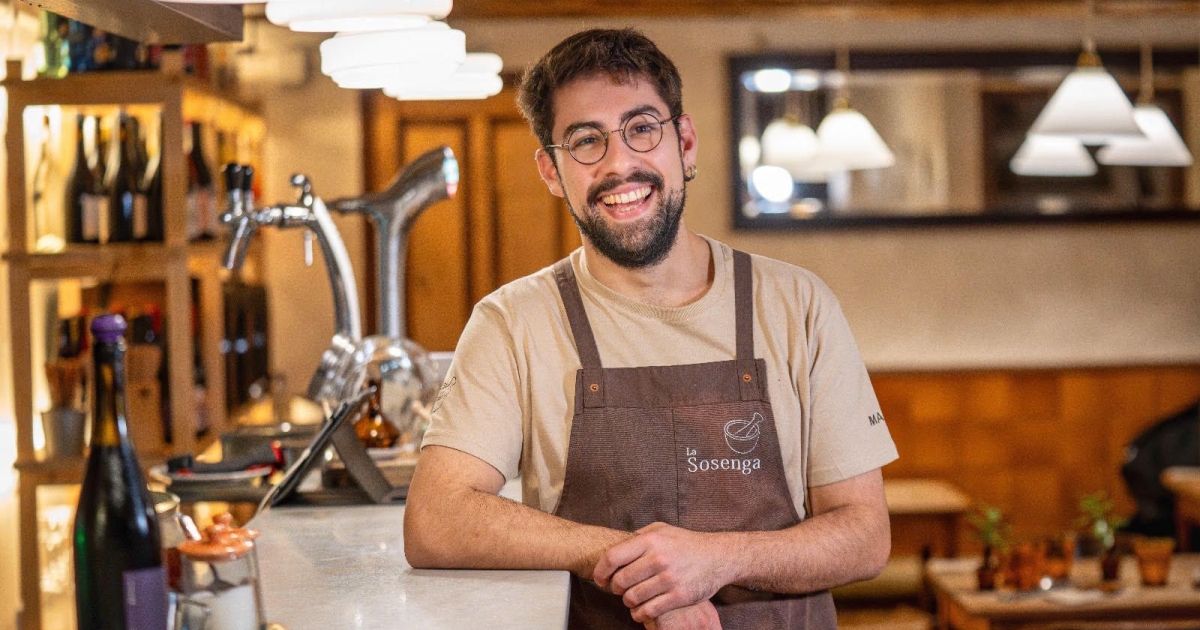 Marc Pérez, cuiner i propietari de La Sosenga, restaurant que deu el seu nom al Llibre de Sent Soví Marc Pérez, cuiner i propietari de La Sosenga, restaurant que deu el seu nom al Llibre de Sent Soví