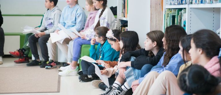 Alumnes d'una escola de Barcelona (c) Ceci Fimia Alumnes d'una escola de Barcelona (c) Ceci Fimia