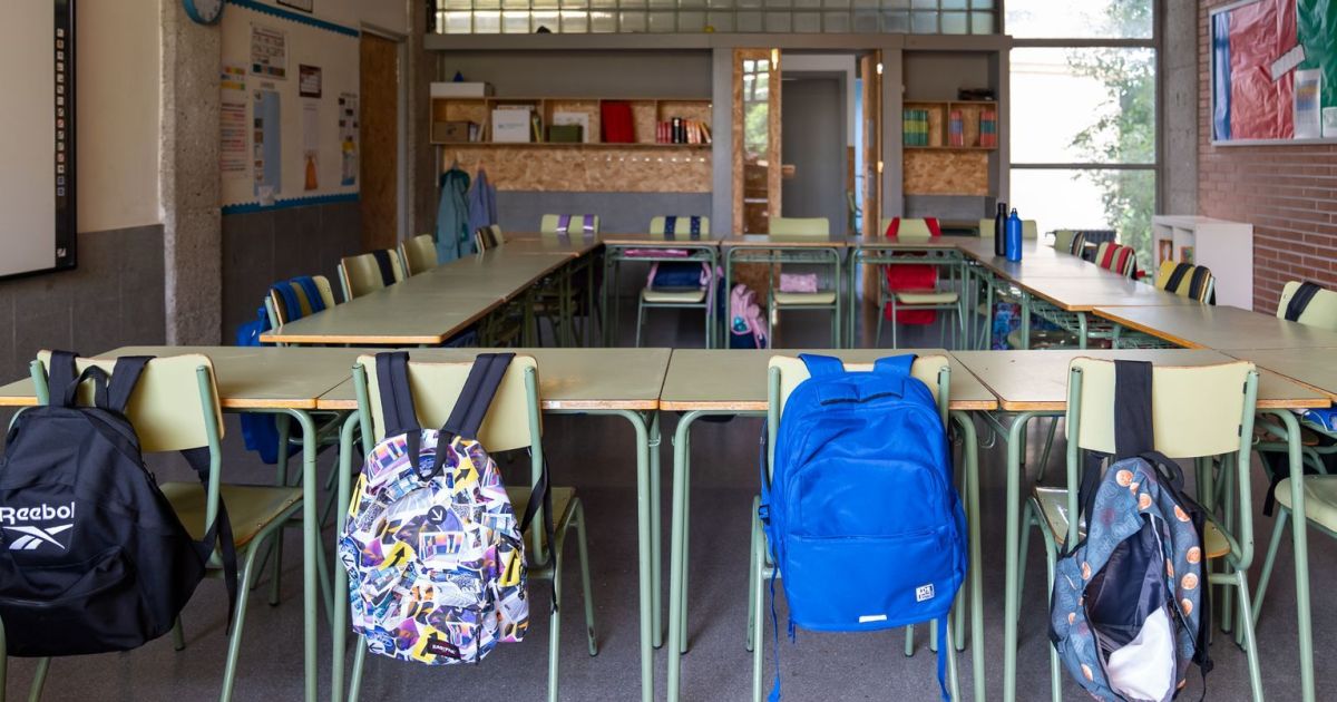 Aula d'una escola de Barcelona. © Mariona Gil Aula d'una escola de Barcelona. © Mariona Gil