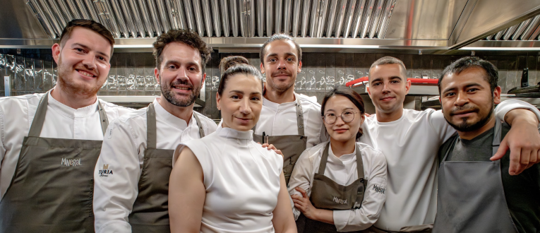 El equipo del restaurante Mineral de Barcelona