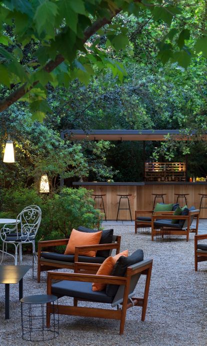El jardín del hotel Alma Barcelona 