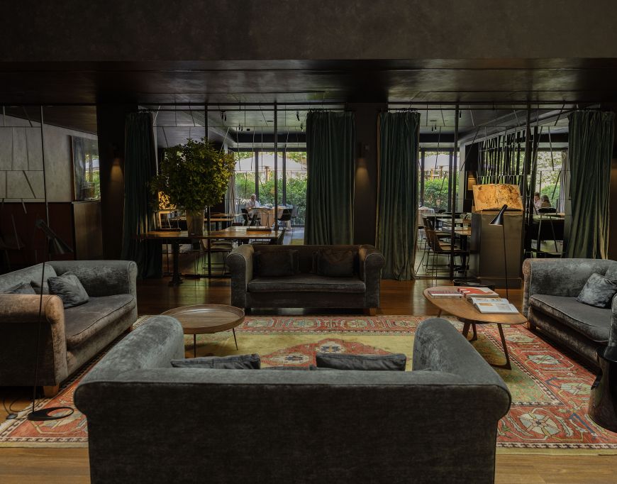 El hall del hotel Alma Barcelona El hall del hotel Alma Barcelona