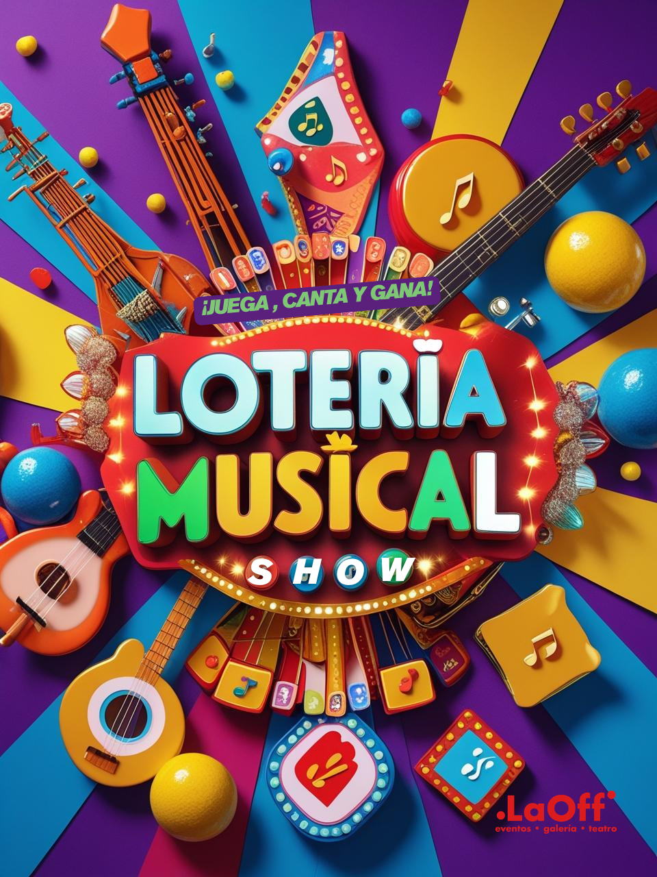 The poster for 'Musical Lottery', the show The poster for 'Musical Lottery', the show