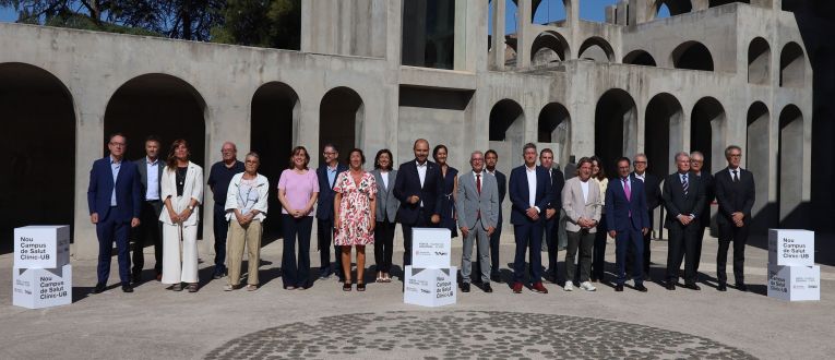 Representantes del Consell General del Consorci Porta Diagonal – Campus Clínic en el Espai Corberó d’Esplugues de Llobregat © Cedida Representantes del Consell General del Consorci Porta Diagonal – Campus Clínic en el Espai Corberó d’Esplugues de Llobregat © Cedida