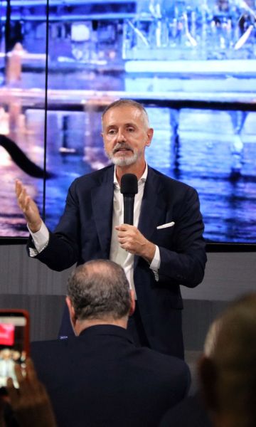 The executive president of Telefónica, Marc Murtra, during a conference at the headquarters of the employers' association Foment del Treball © Andrea Salazar (ACN))