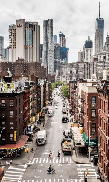 Imagen aérea de una calle de la ciudad de Nueva York © Pixabay