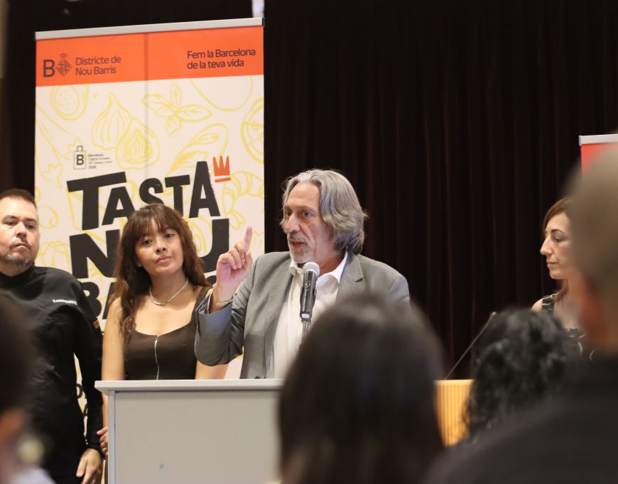 Francesc Xavier Marcé Carol, regidor del districte de Nou Barris a l'Ajuntament de Barcelona, durant la presentació Francesc Xavier Marcé Carol, regidor del districte de Nou Barris a l'Ajuntament de Barcelona, durant la presentació