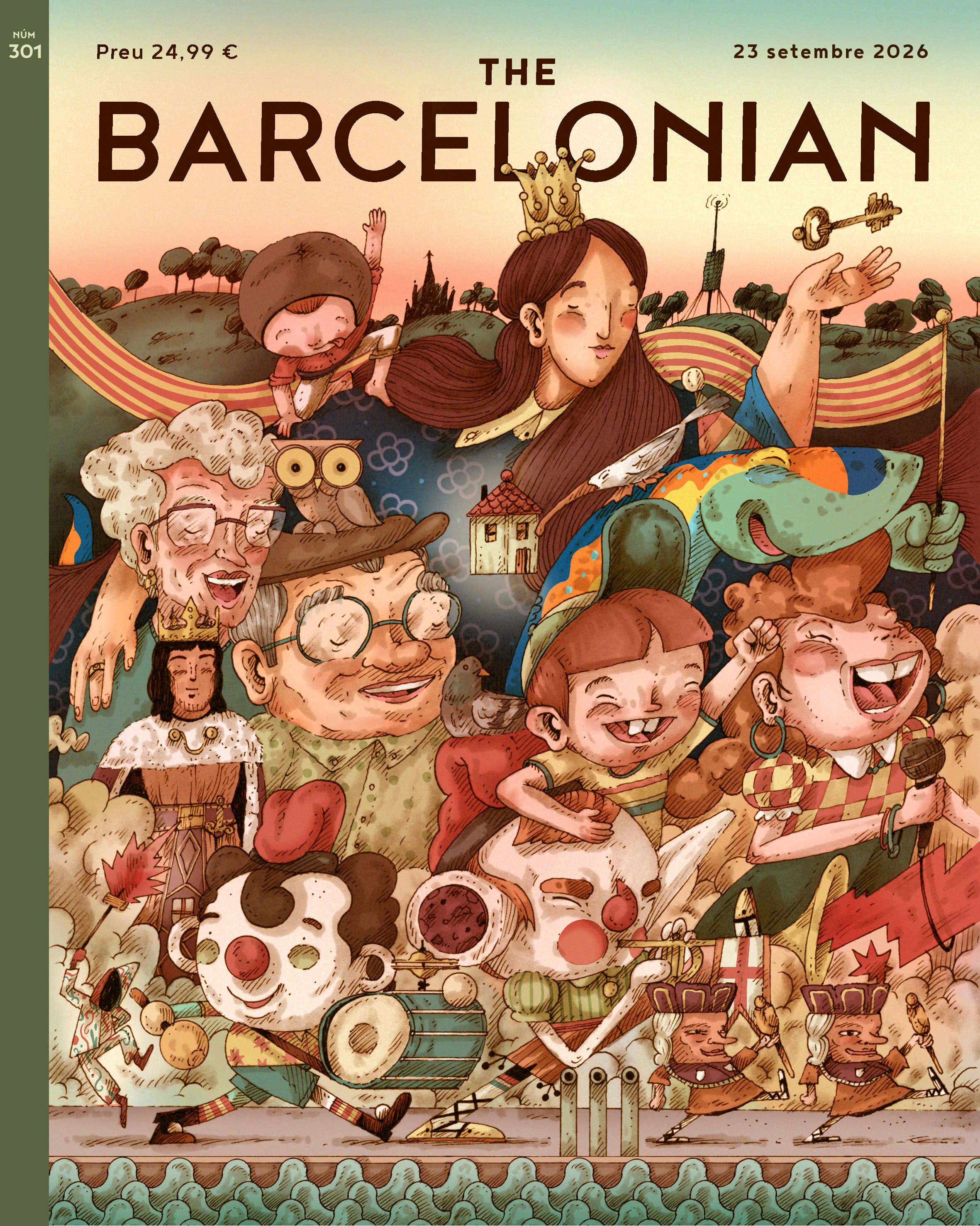  Portada de The Barcelonian, 'El refugio de la fiesta'. © Ferran Orta