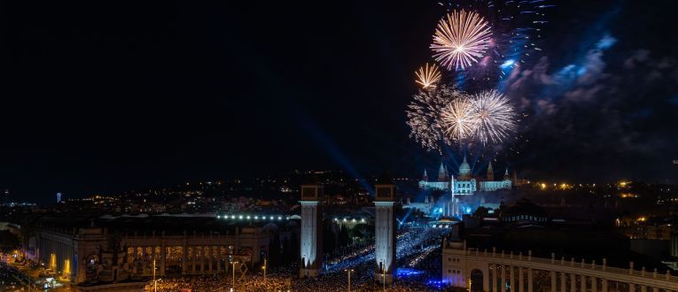 El Piromusical de la Mercè se traslada este año a la playa. ©Damià Riba El Piromusical de la Mercè se traslada este año a la playa. ©Damià Riba