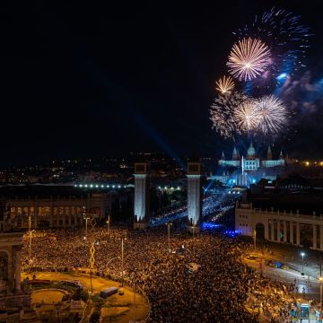 El Piromusical de la Mercè se traslada este año a la playa. ©Damià Riba El Piromusical de la Mercè se traslada este año a la playa. ©Damià Riba