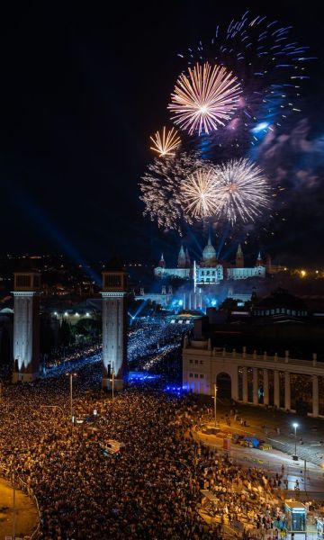 El Piromusical de la Mercè se traslada este año a la playa. ©Damià Riba El Piromusical de la Mercè se traslada este año a la playa. ©Damià Riba