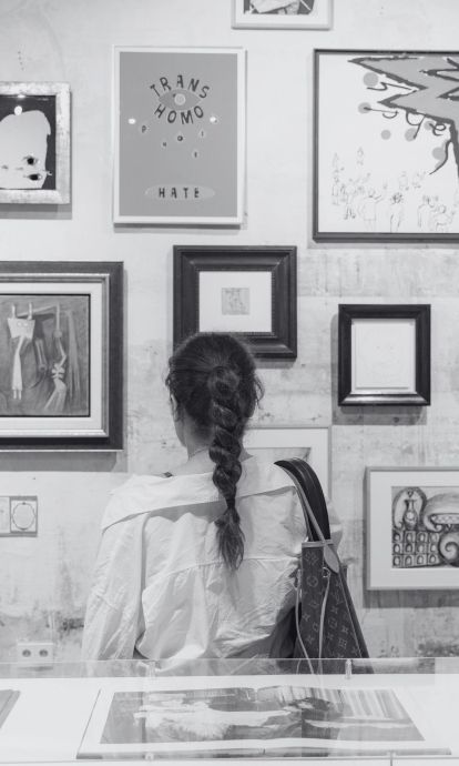 Exposición en la galería Mayoral durante la Barcelona Gallery Weekend. © Cecilia Díaz Betz
