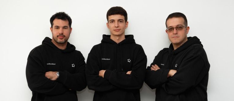 Oriol Carbonell, Nicolás Benhamou y Raúl Miguel Pérez, fundadores de Collectibol © Cedida Oriol Carbonell, Nicolás Benhamou y Raúl Miguel Pérez, fundadores de Collectibol © Cedida