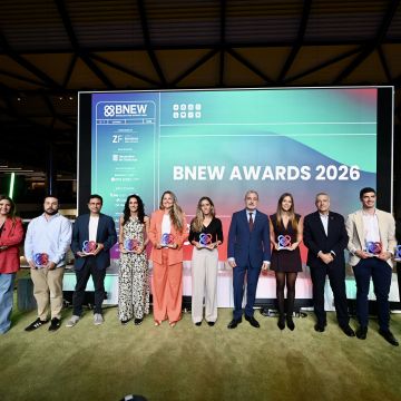 Todos los representantes de las start-ups ganadoras de los Premis BNEW 2026 © BNEW