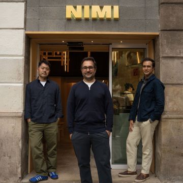 Naoyuki Haginoya, chef ejecutivo de Grupo Nomo; y Borja y Juan Molina-Martell, cofundadores. © Nomo