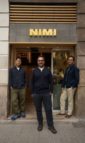Naoyuki Haginoya, chef ejecutivo de Grupo Nomo; y Borja y Juan Molina-Martell, cofundadores. © Nomo