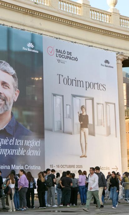 Entrada del Saló de l'Ocupació de 2025 © Cedida Entrada del Saló de l'Ocupació de 2025 © Cedida