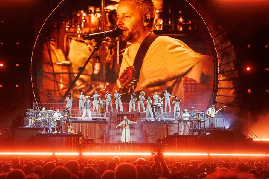 Un momento del concierto del miércoles 8 de octubre en el Estadi Olímpic