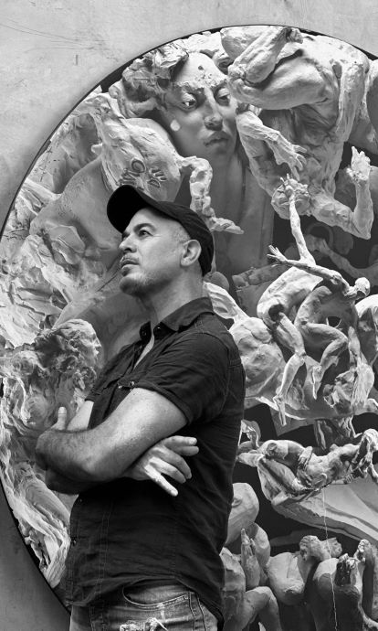 El escultor mexicano Javier Marín en su estudio. © Sara Aguilera / Cortesía Archivo Javier Marín El escultor mexicano Javier Marín en su estudio. © Sara Aguilera / Cortesía Archivo Javier Marín
