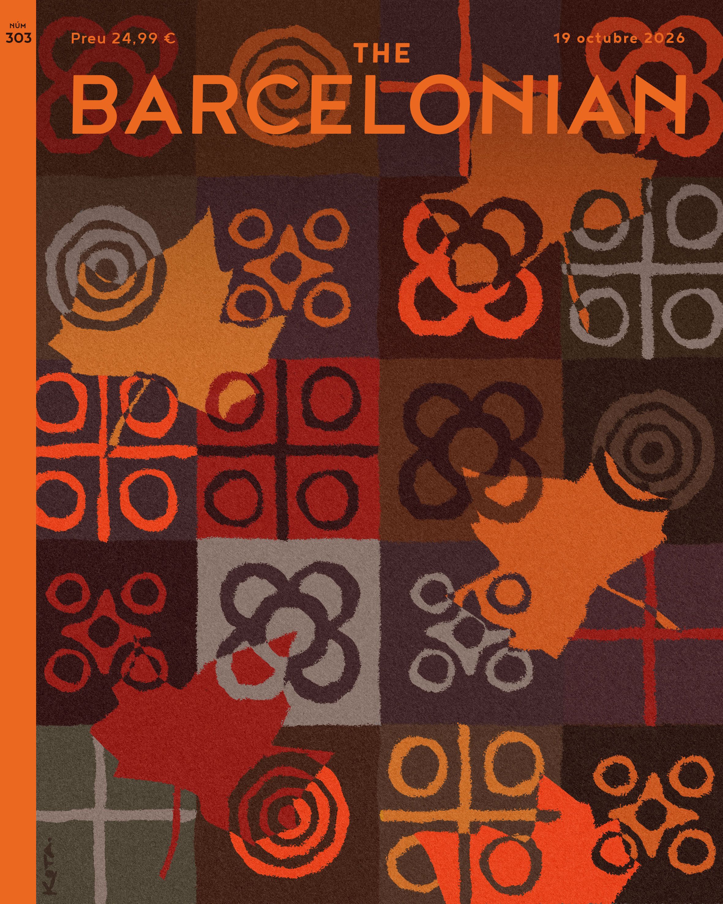 'Barcelona a pie de calle', portada de The Barcelonian, de Kota