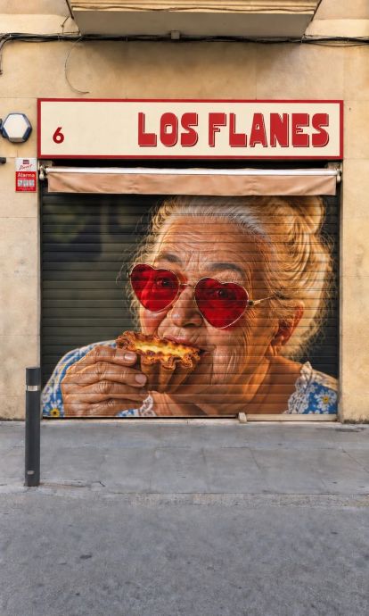 Los fachada de Los Flanes, la primera tienda especializada en este postre. © Los Flanes