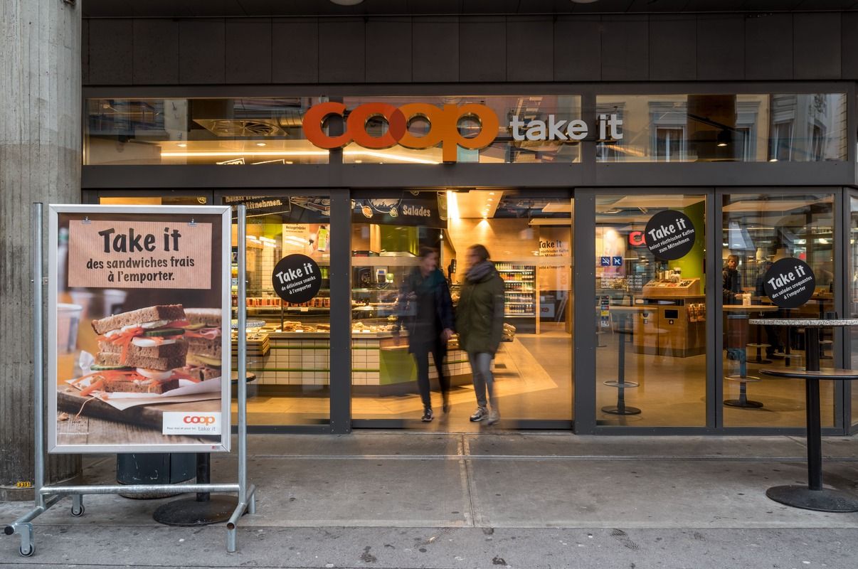 Uno de los supermercados de la cadena suiza Coop.