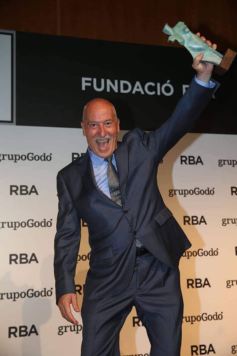 Andreu Martín en los Premios Gaziel, en 2016.
