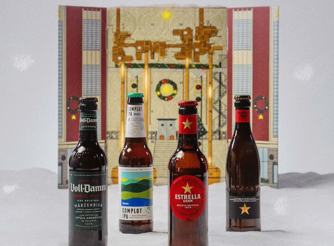Calendario de Adviento de Damm para la Navidad de 2024. 