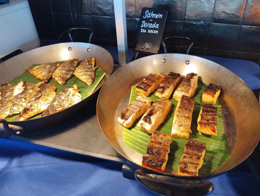 Pescados recién presentados.