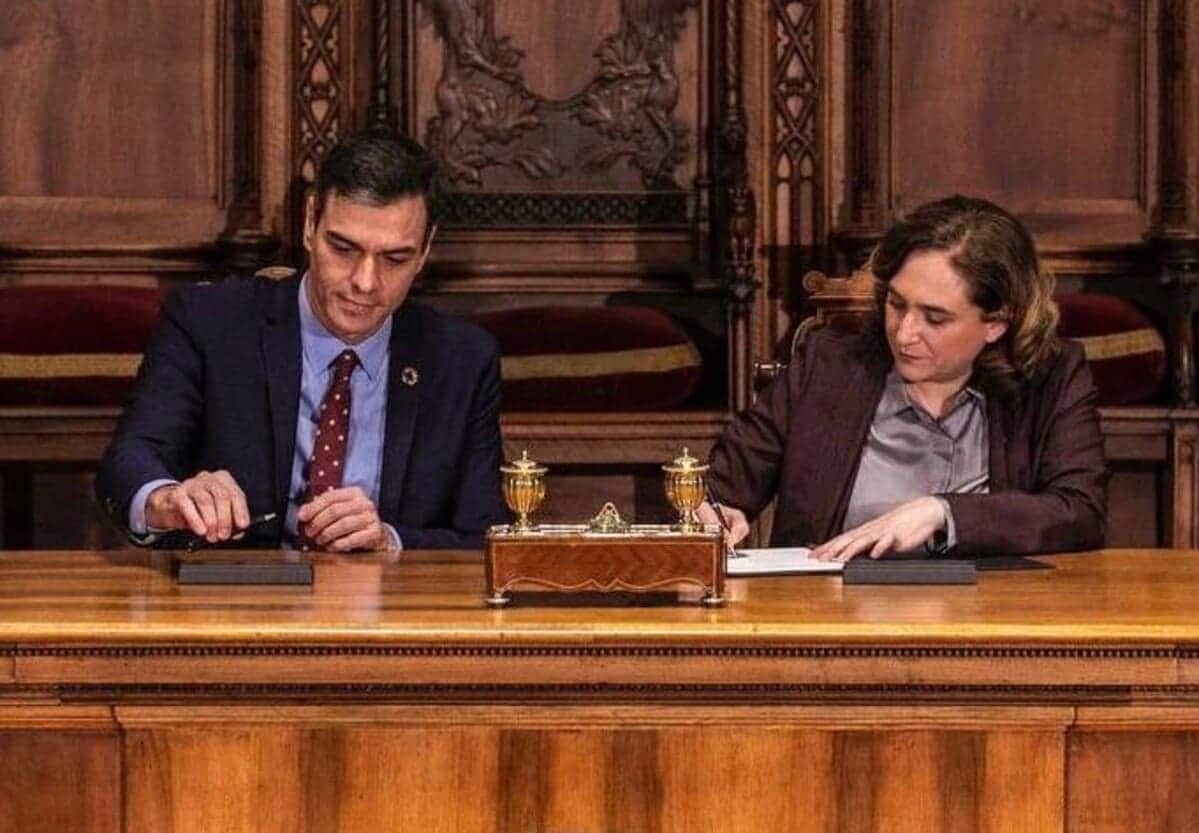 Pedro Sánchez Ada Colau