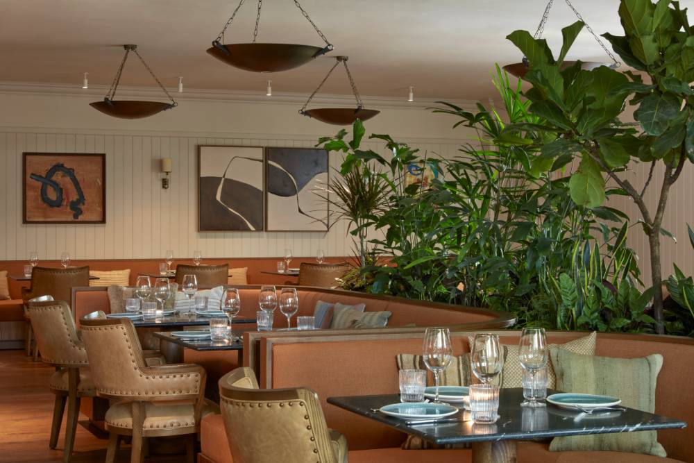 Mesas del restaurante Volta.