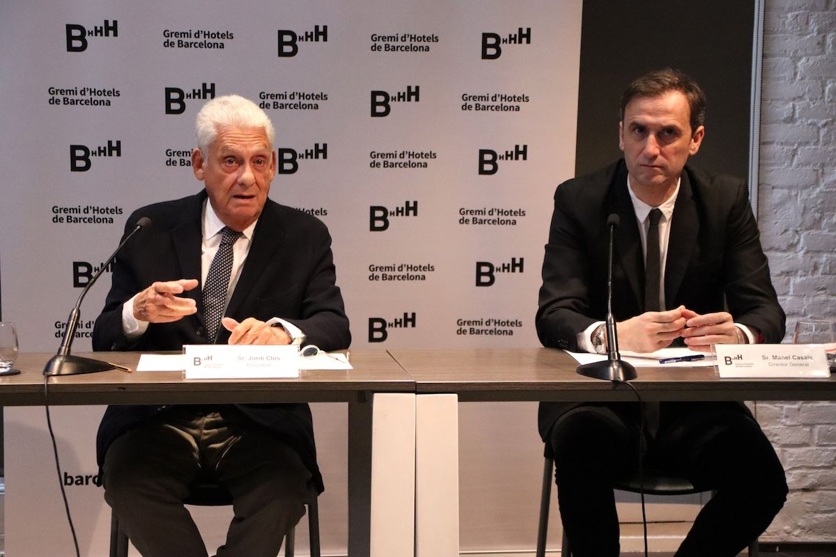 Jordi Clos y Manel Casals del Gremi d'Hotels de Barcelona