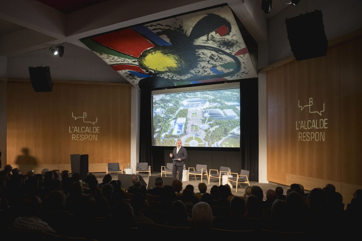 Jaume Collboni en la Fundació Miró.