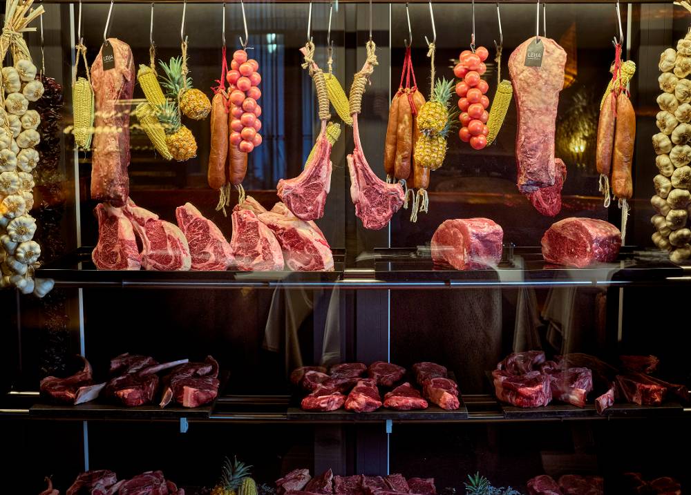 Vitrina de carnes de Leña Barcelona.