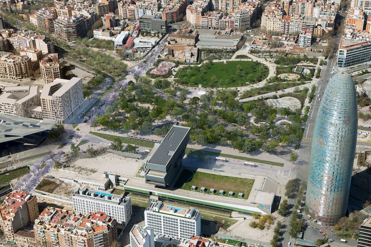 Imatge àeria plaça Glòries