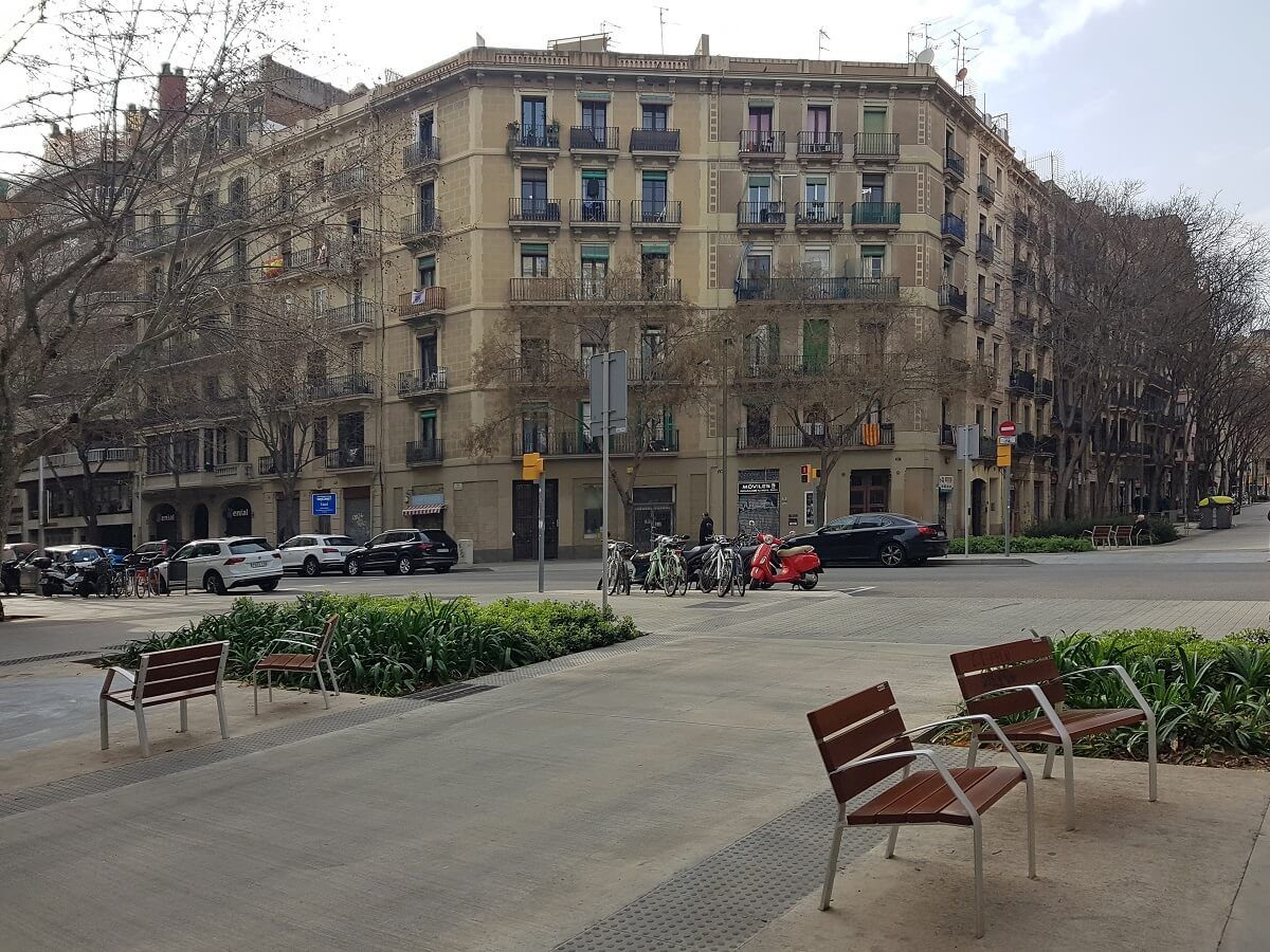Chaflanes en edificios de viviendas convencionales