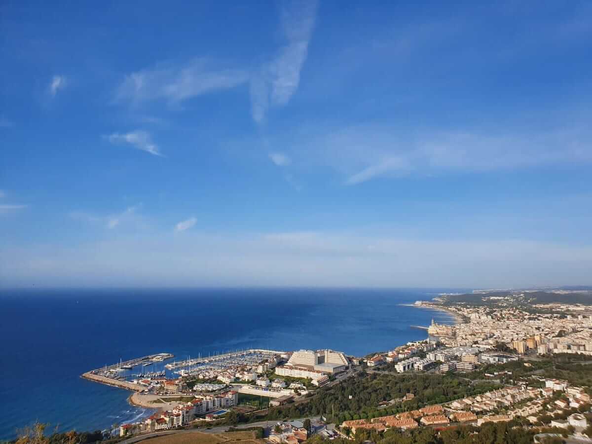Vista aérea de Sitges.
