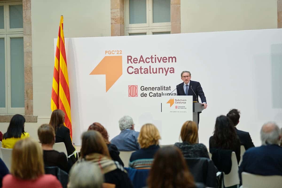 conseller Jaume Giró presentació Pressupostos Generalitat conseller Jaume Giró presentació Pressupostos Generalitat