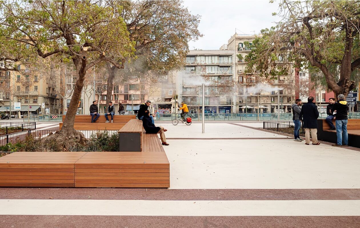 Illa climàtica passeig Joan de Borbó