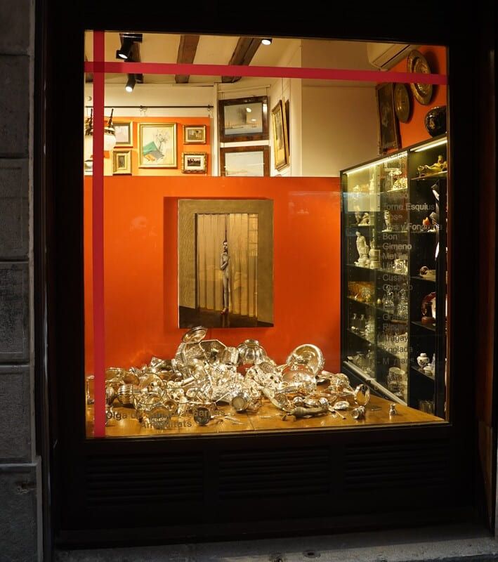 Aparadors artístics barri gòtic