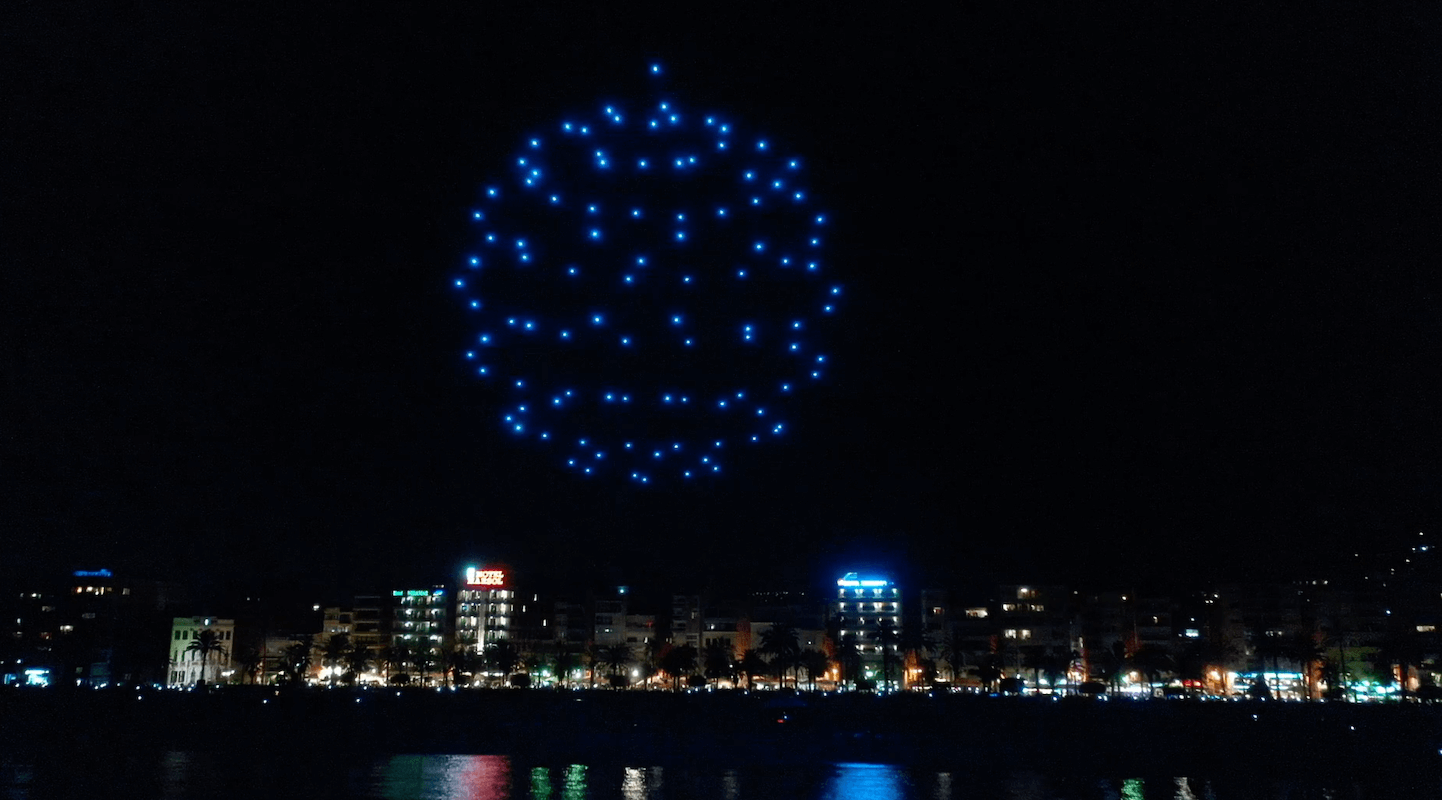 Espectáculo con drones