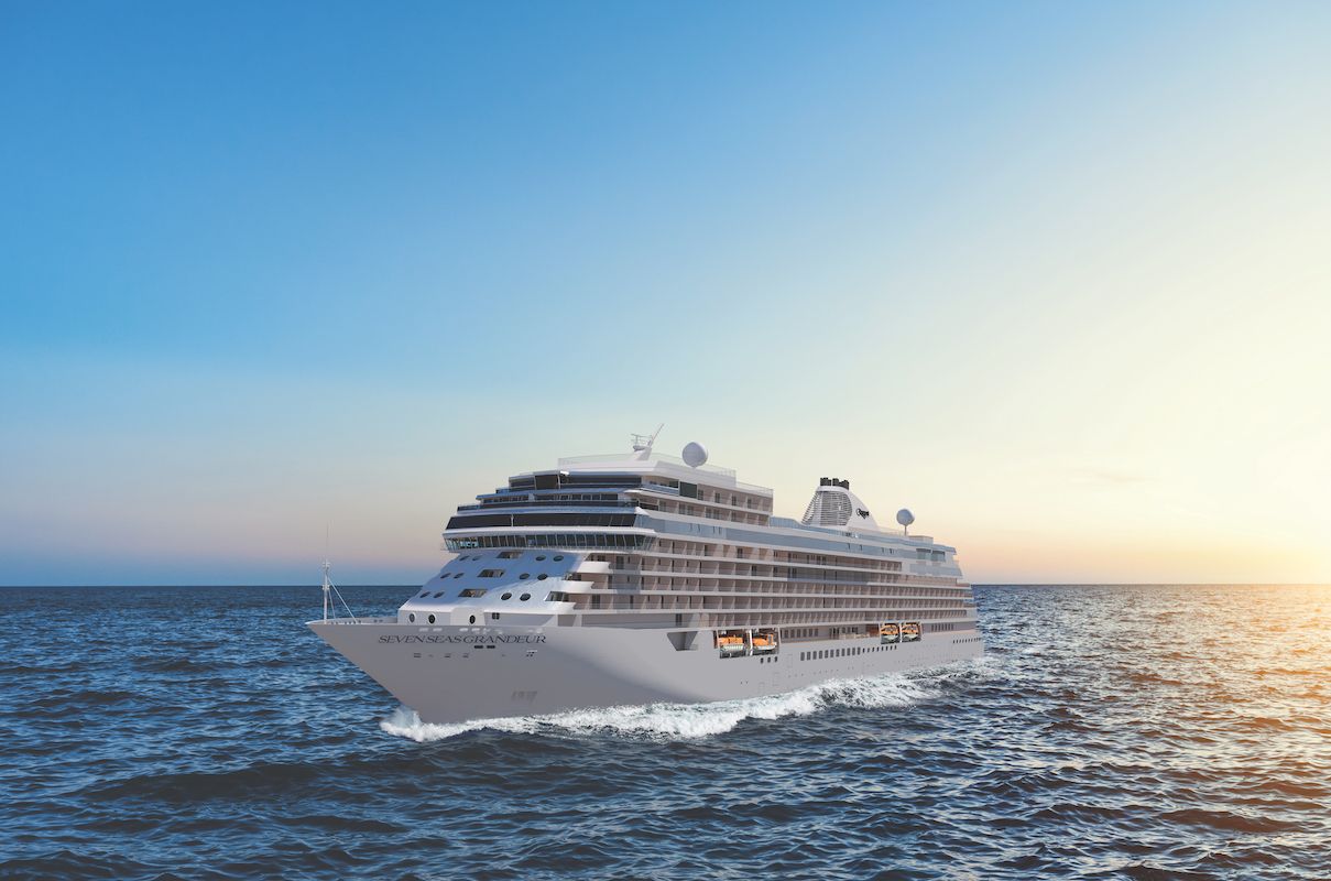 The Seven Seas Grandeur cruise ship. 